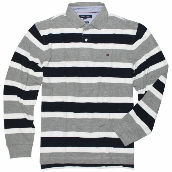 Tommy Hilfiger Men's Long-Sleeve Classic-Fit Polo - Picture 2 of 2